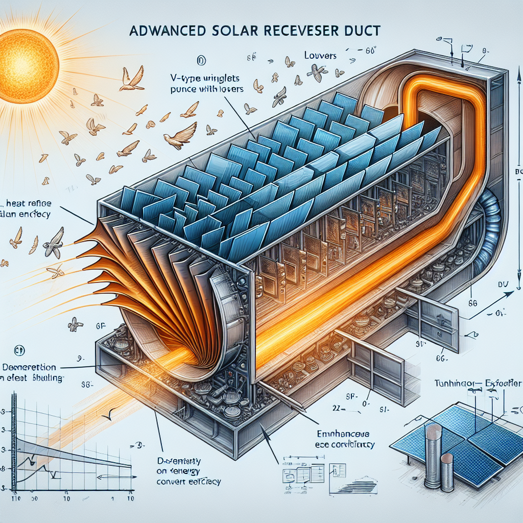 Improved Thermal Efficiency in Solar Receiver Ducts Using Louver-Punched V-Type Winglets: A Numerical and Experimental Analysis