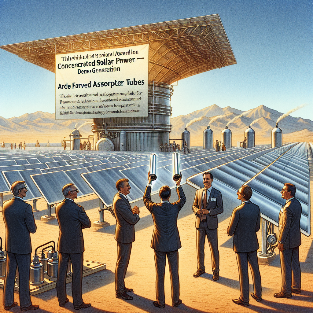 Royal Tech Delivers First Advanced Absorber Tubes for DLR’s Évora Trough CSP Demo After Winning SolarPACES Award