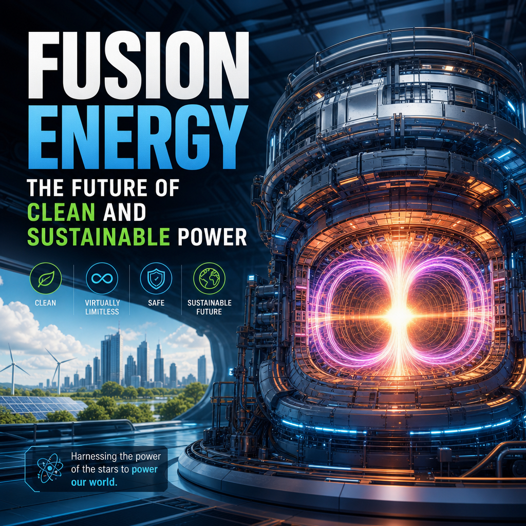 Glowing purple plasma inside a doughnut-shaped fusion reactor chamber