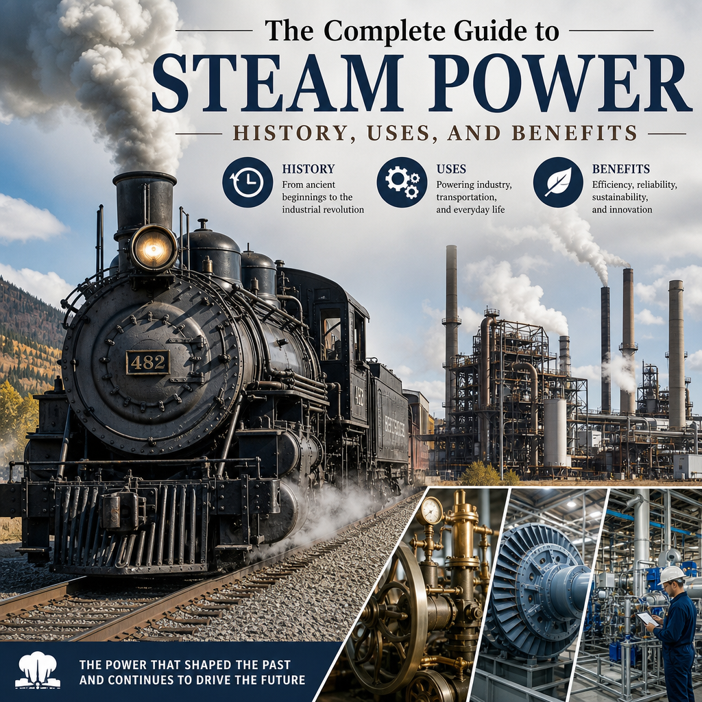Steam rising from the cooling towers of a power plant