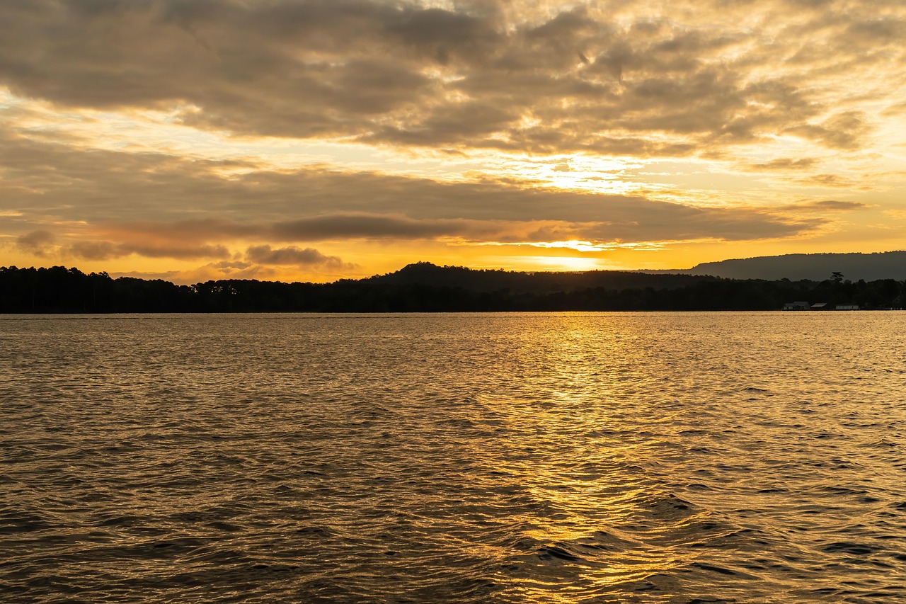 Alabama lake, lake guntersville, alabama fishing, sunrise, lake sunrise, alabama, nature, outdoors, reflections, landscape, country, rural, marina, tourism, summer, sky, panorama, alabama lake, lake g