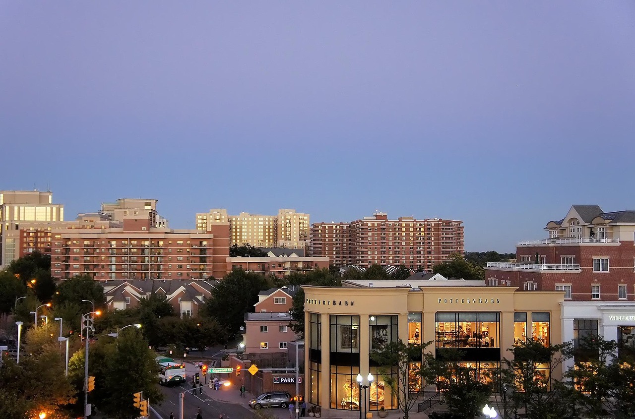 Arlington, city, sky, architecture, sunlight, skyline, street, building, cities, nature, urban, buildings