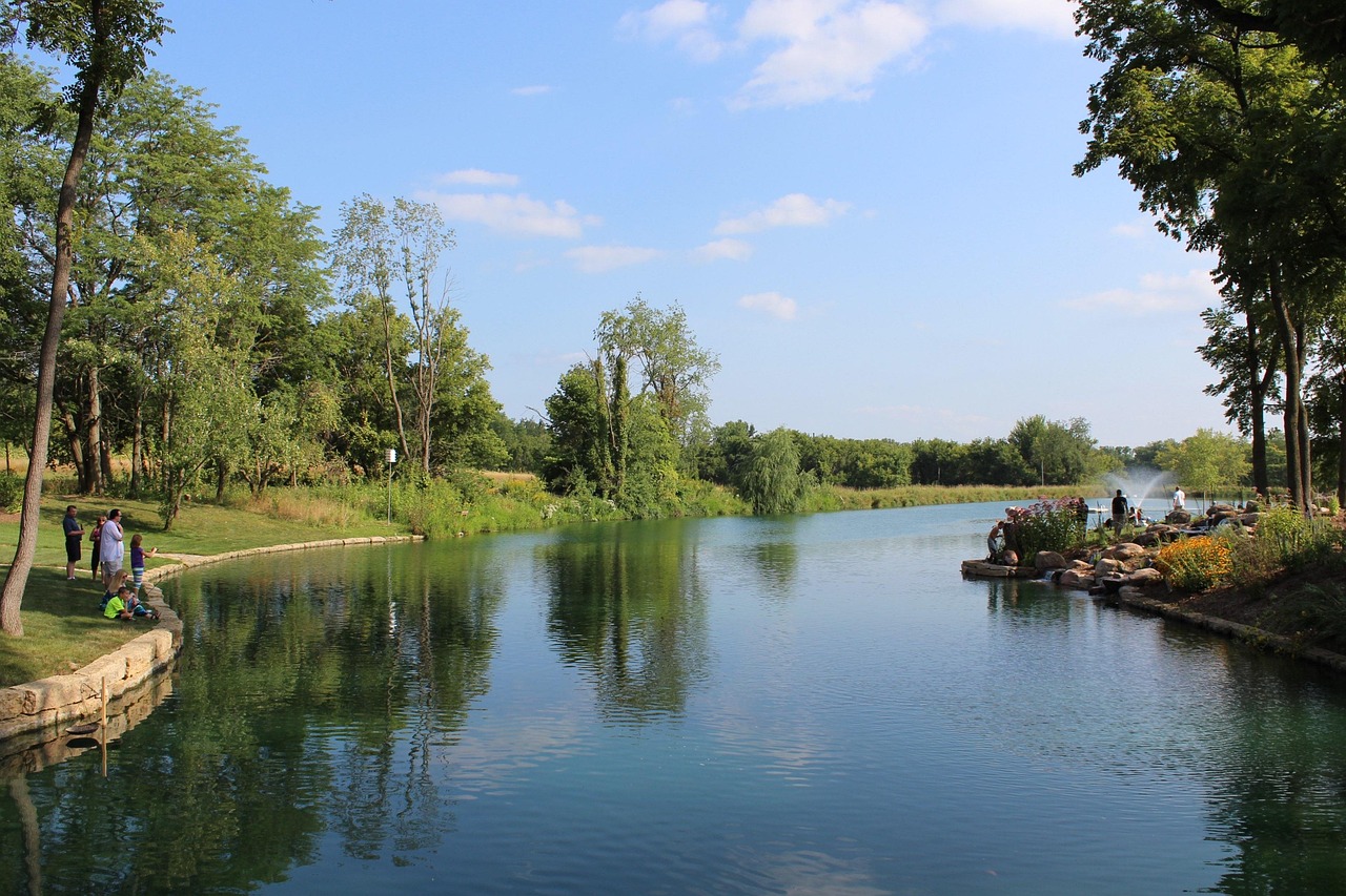 Summer, lake, illinois, water, outdoor, landscape, sky, reflection, tranquil, summer landscape, nature, water background, summer vacation, love
