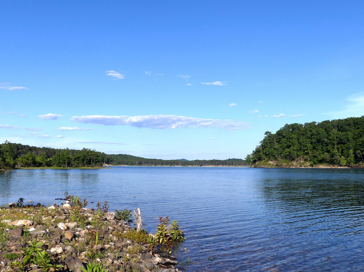 Lake, water, landscape, nature, calm, daytime, blue, reflection, waters, fishing, oklahoma, broken bow, tourism, oklahoma, oklahoma, oklahoma, oklahoma, oklahoma