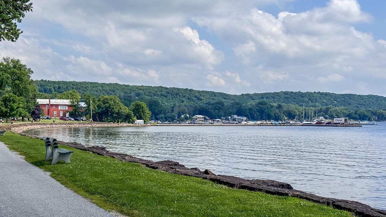 Lake champlain, summer, sky, clouds, vermont, nature, landscape, United States, Vermont, Saint Albans Town