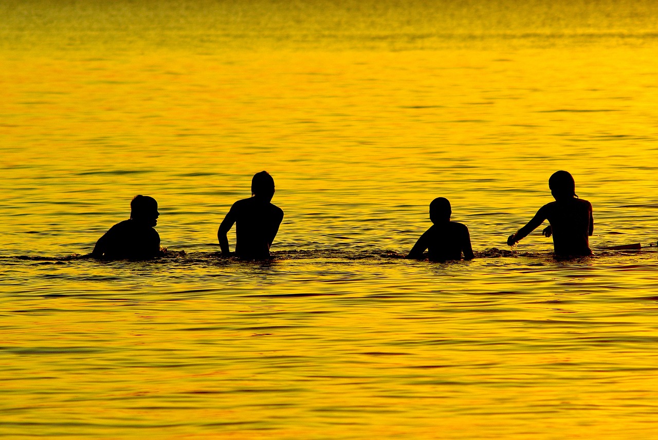 Boys playing in lake, lake, dusk, sunset, water, nature, landscape, boys, children, play, canton, oklahoma, outdoor, twilight, evening, scenic, swim, swimming, kids, canton, canton, oklahoma, oklahoma