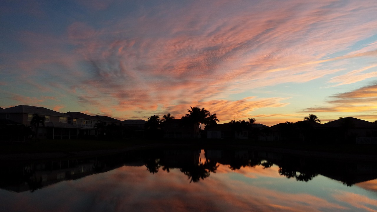 Sunrise, boca raton, nature, florida