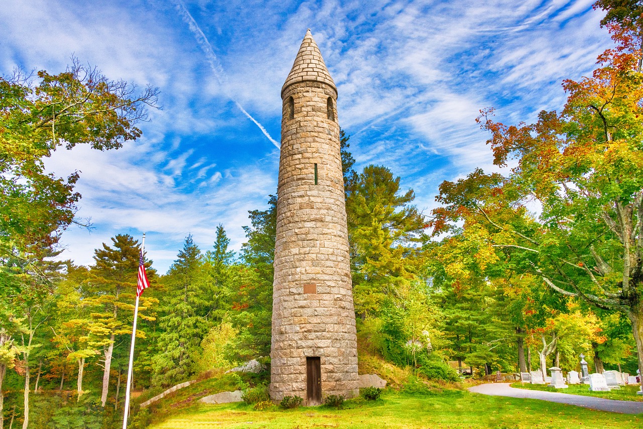 Stone, masonry, cemetery, fall, colorful, autumn, massachusetts, scenic, landscape, mohan, nannapaneni, usa