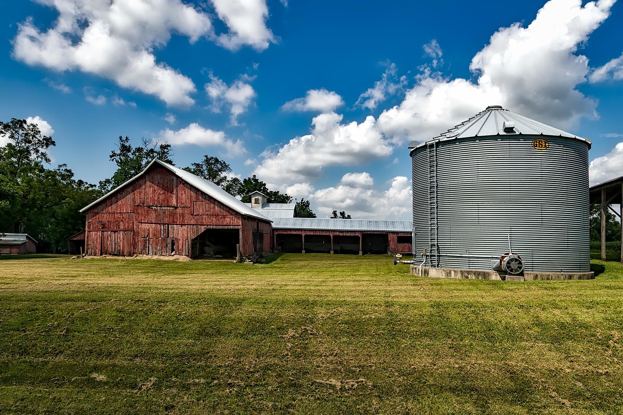 Iowa, landscape, barn, silo, storage, bin, grain, sky, clouds, nature, outdoors, country, rural, hdr, iowa, iowa, silo, silo, silo, silo, silo, United States, Iowa, Urbana