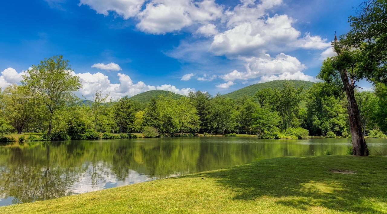 Black mountain, north carolina, america, tourism, summer, sky, clouds, reflections, landscape, forest, trees, woods, nature, outdoors, country, rural, hills, north carolina, north carolina, north caro