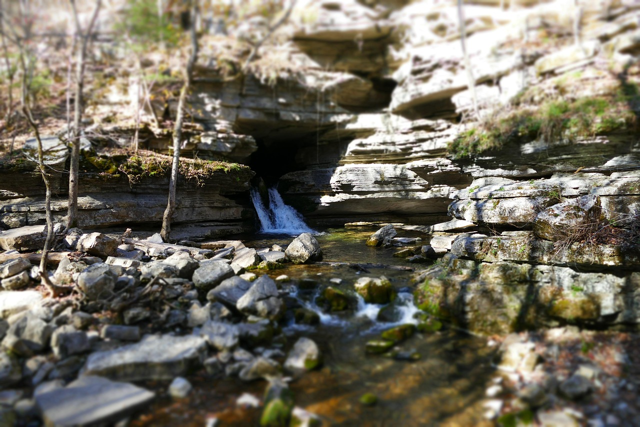 Waterfall, cave, rock, forest, nature, landscape, water, stone, natural, stream, mountain, green, adventure, travel, outdoor, tourism, scenery, scenic, environment, cascade, fall, foliage, scene, geol