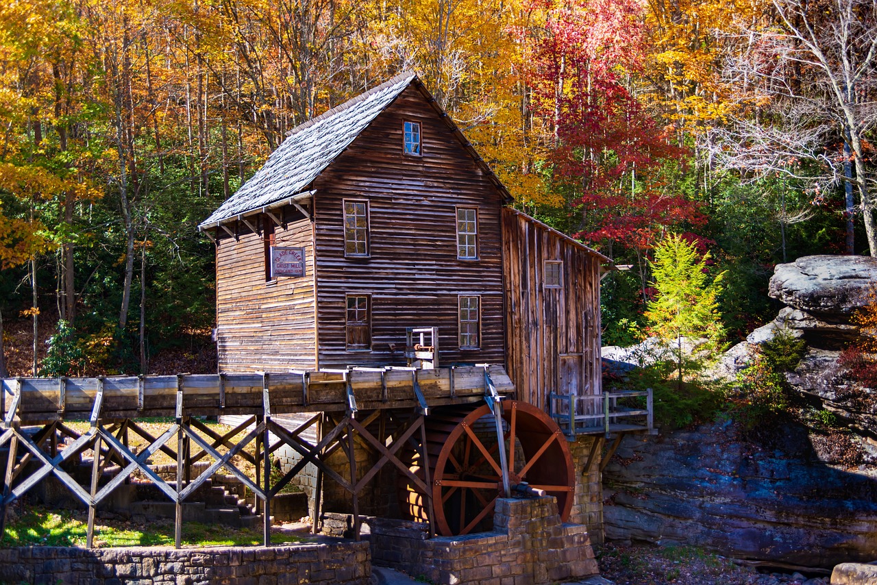 Grist mill, babcock wv, state park, scenic, landscape, watermill, tourists, outdoors, west virginia, wv, structure, watermill, watermill, west virginia, west virginia, west virginia, west virginia, we