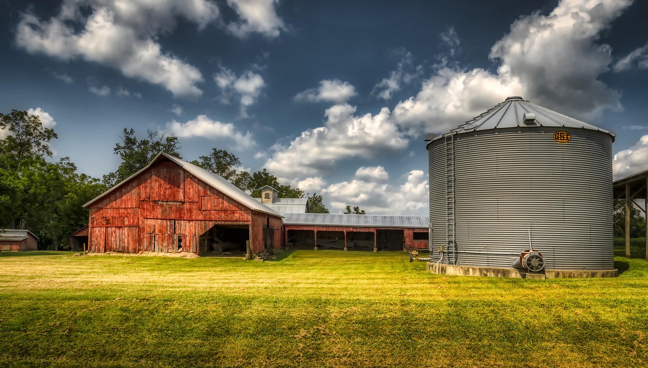 Landscape, farm, grain bin, sky, clouds, panorama, feed lot, nature, outdoors, agriculture, iowa, america, barn, grain bin, grain bin, grain bin, grain bin, grain bin, iowa, iowa
