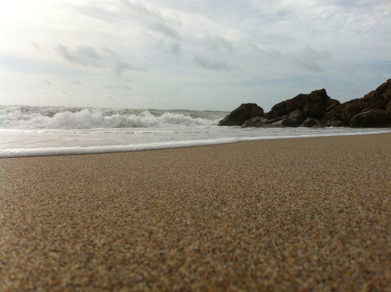 Surf, ocean, sea, beach, seascape, sky, water, sand, wave, coast, coastal, marine, coastline, scenic, outdoor, nature, environment, seaside, United States, Deerfield Beach, Florida