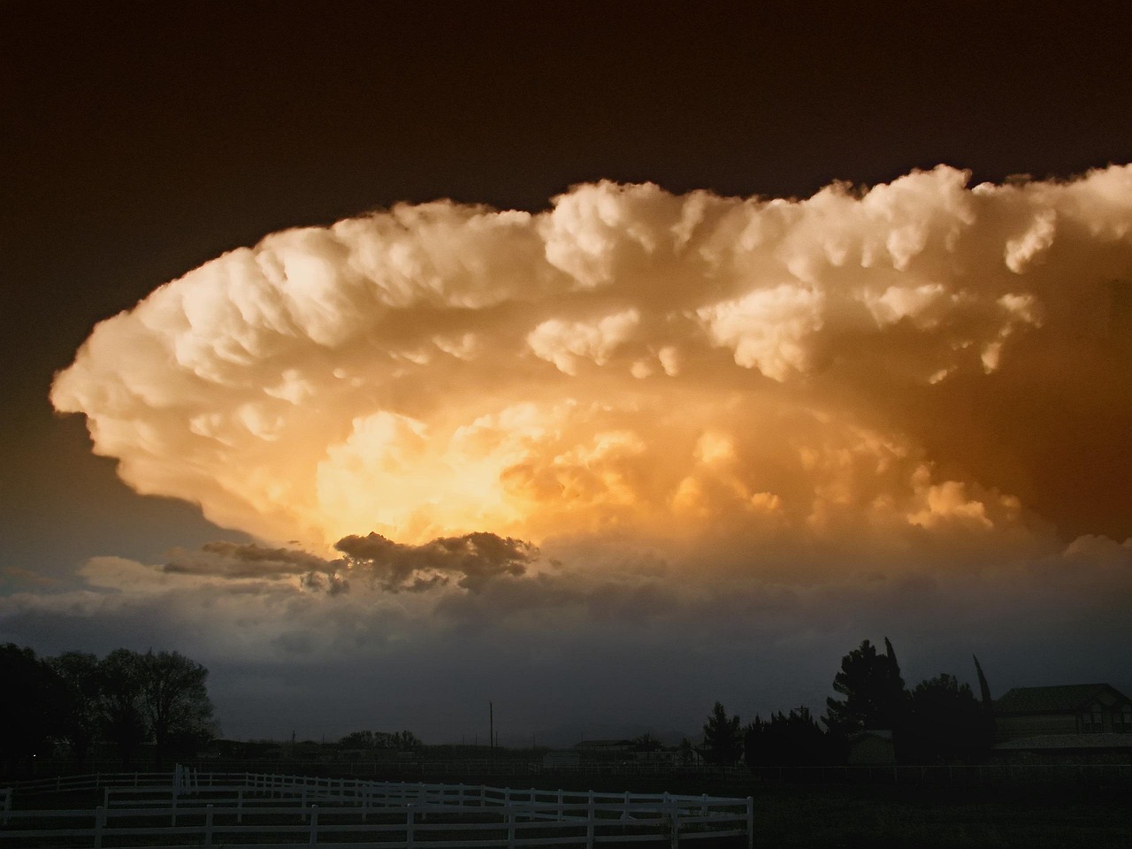 Supercell, chaparral, new mexico, weather, sky, clouds, storm, nature, outside, silhouettes, landscape, brown nature, brown sky, brown landscape, brown clouds, brown news, brown storm, brown natural,