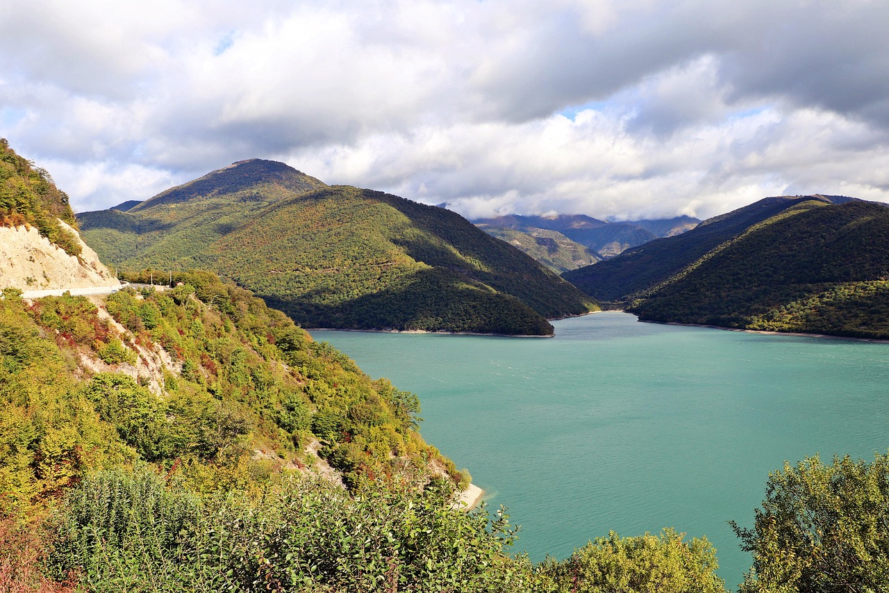 Georgia, reservoir, nature, spaciousness, journey, mountains, landscape