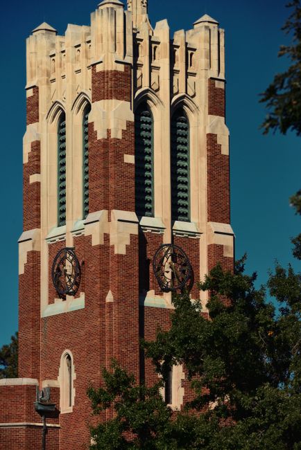 Historic Beaumont Tower at Michigan State University in East Lansing.