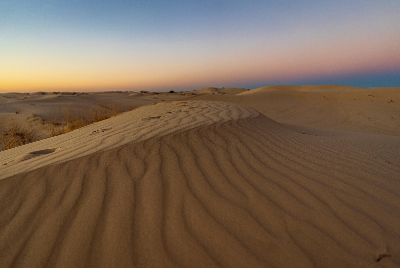 Desert, sand, dunes, sunrise, nature, texas, landscape, dawn
