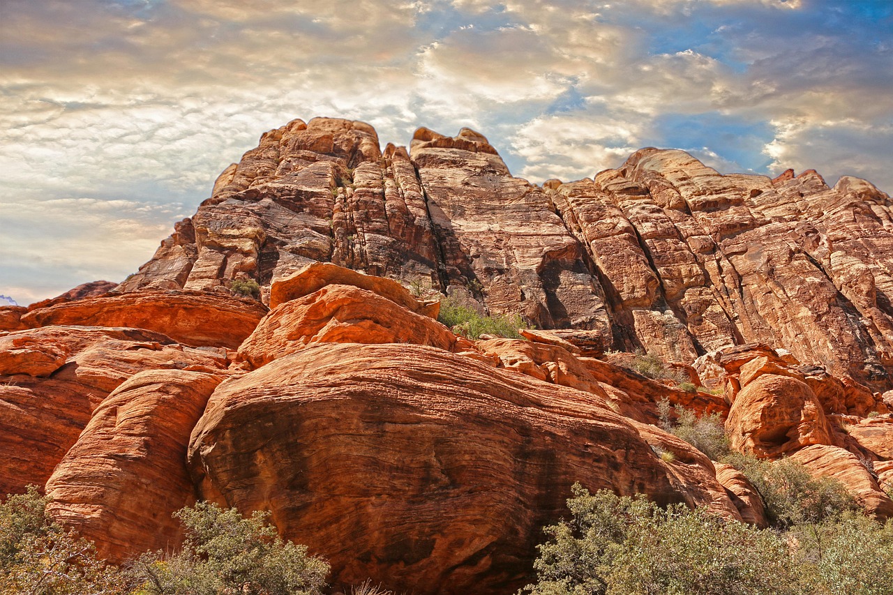 Mountains, red rocks, canyon, cliffs, rock formations, rocky cliffs, erosion, badlands, steep, las vegas, desert, rocks, nevada, nature, landscape, sandstone, scenic, geology, outdoors, arid, canyon,