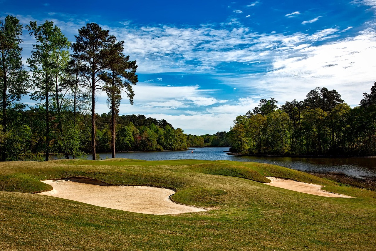 Grand national golf course, opelika, alabama, landscape, scenic, sky, clouds, hdr, golfing, sports, leisure, recreation, forest, trees, woods, lake, water, reflections, nature, outside, outdoors, coun
