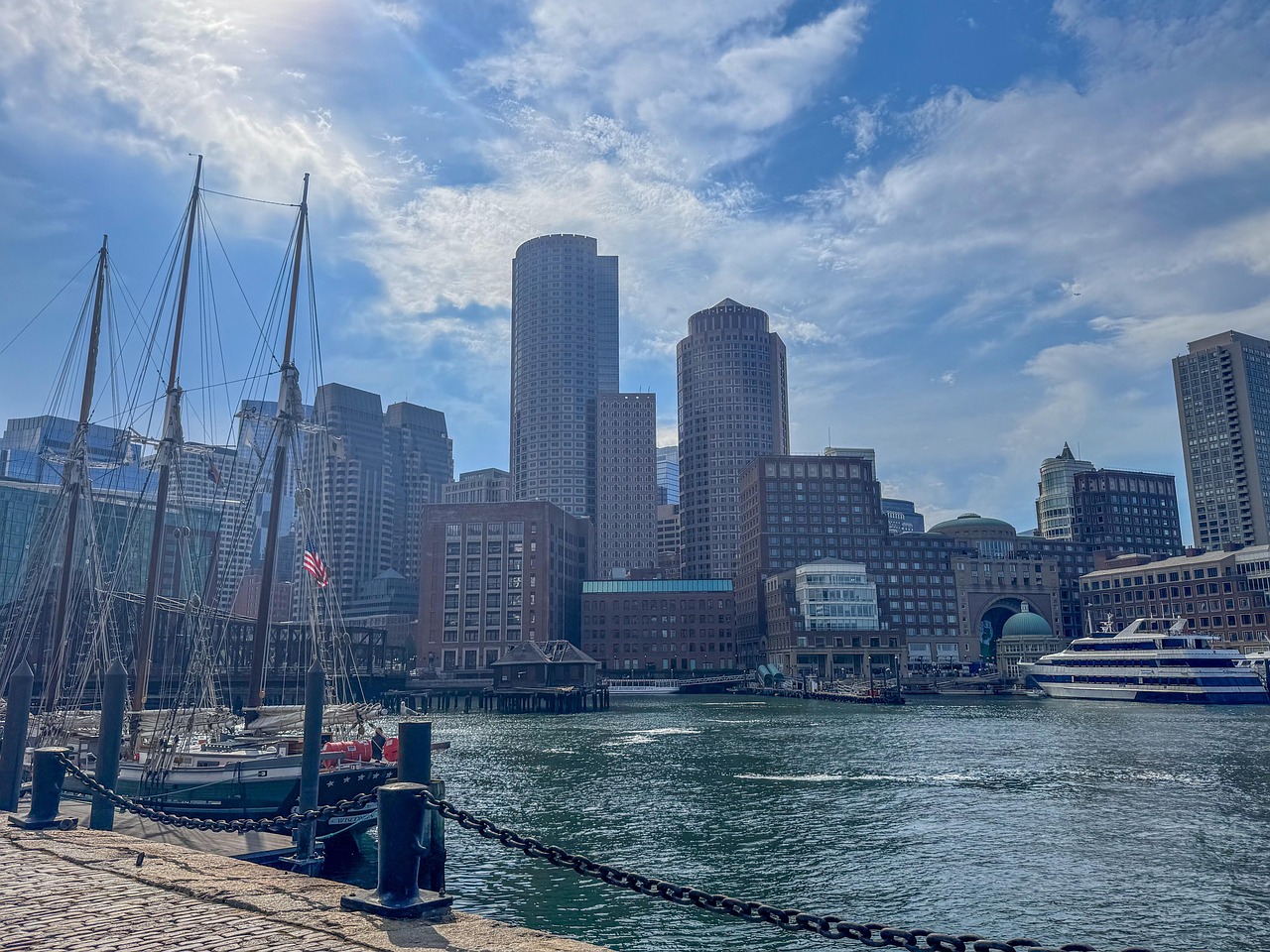 Boston, marina, nature, architecture, sky, landscape, urban, tourism, United States, Boston, Massachusetts