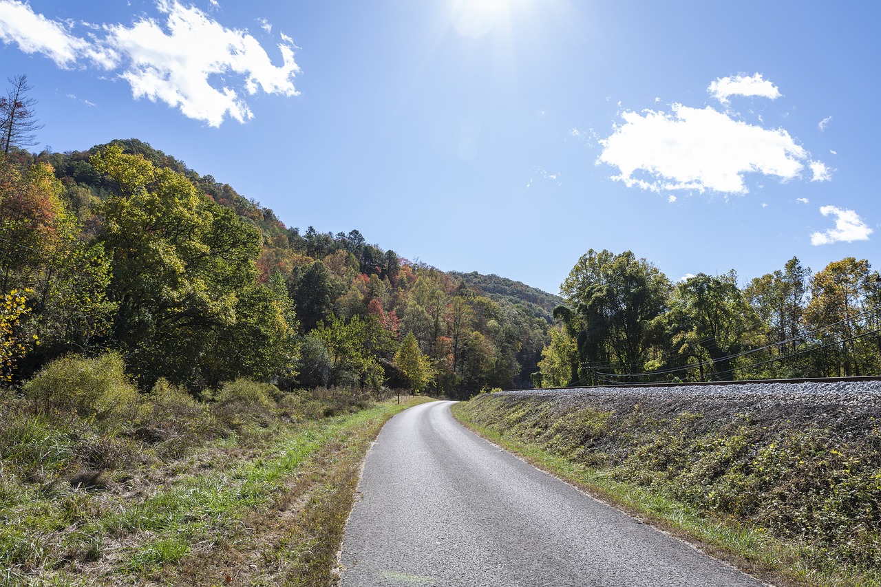 Kentucky, hollow, mountains, nature, landscape, sky, one-lane road, kentucky, kentucky, kentucky, kentucky, kentucky