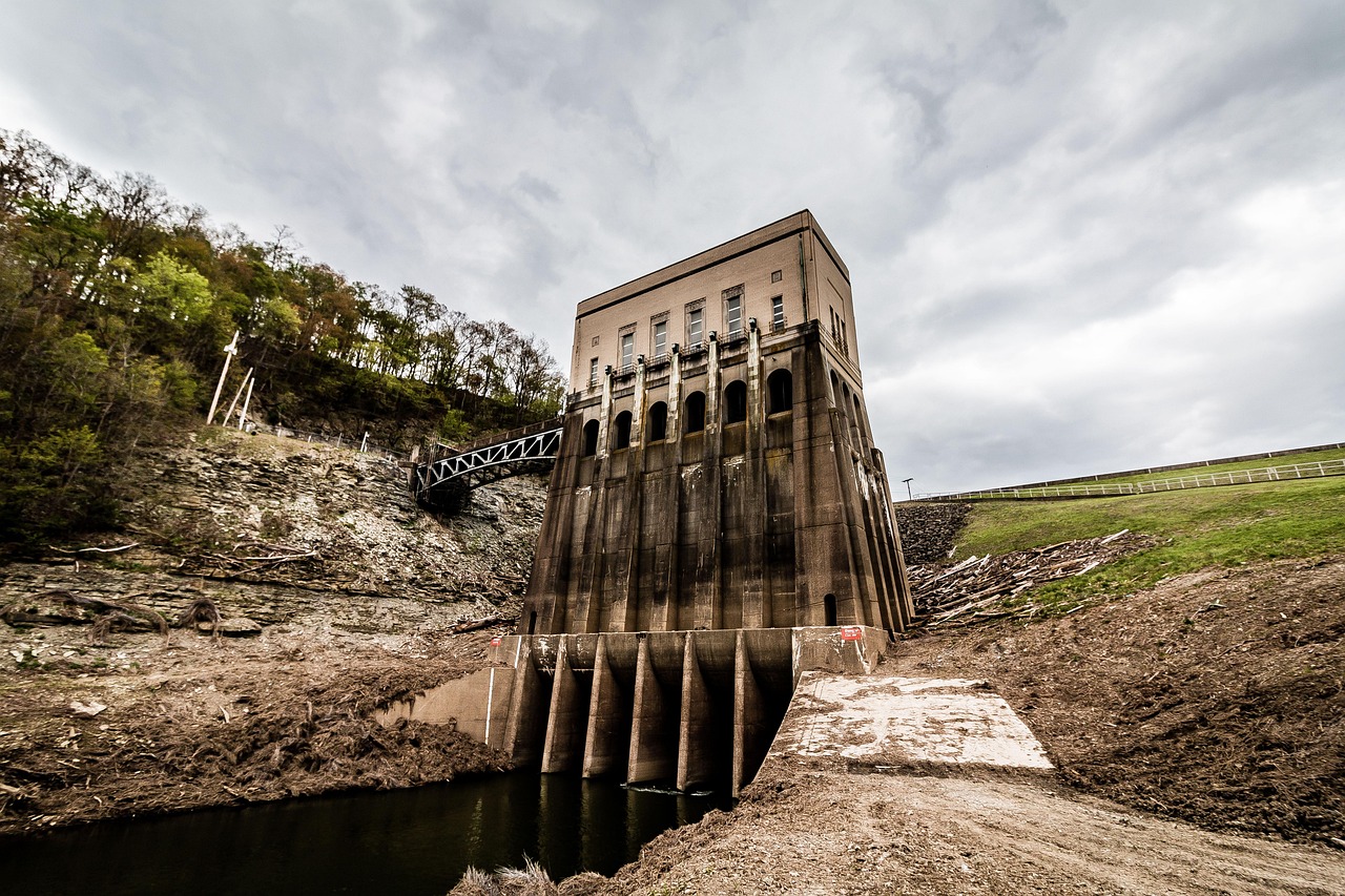 Dam, structure, river, engineering, architecture, landmark, energy, ohio, landscape