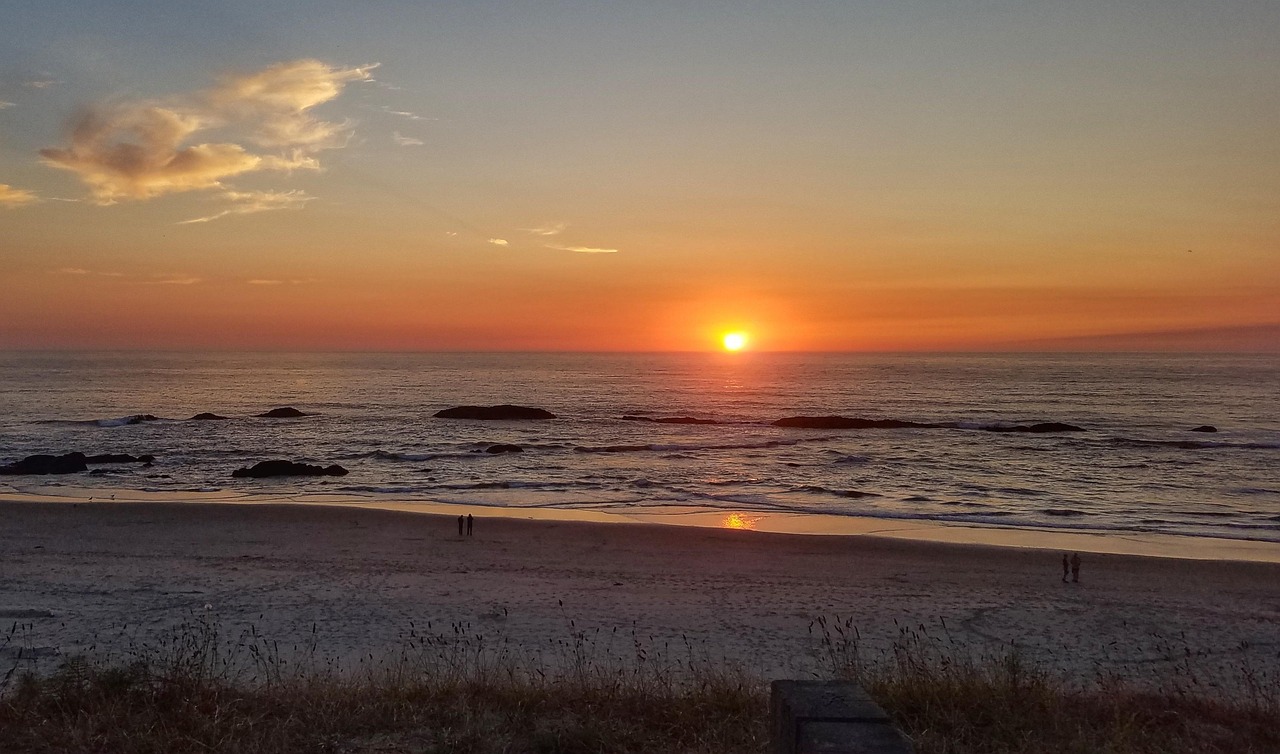 West coast, oregon, sunset, travel, tourism, nature, ocean, landscape, vacation, United States, Oregon, Seal Rock