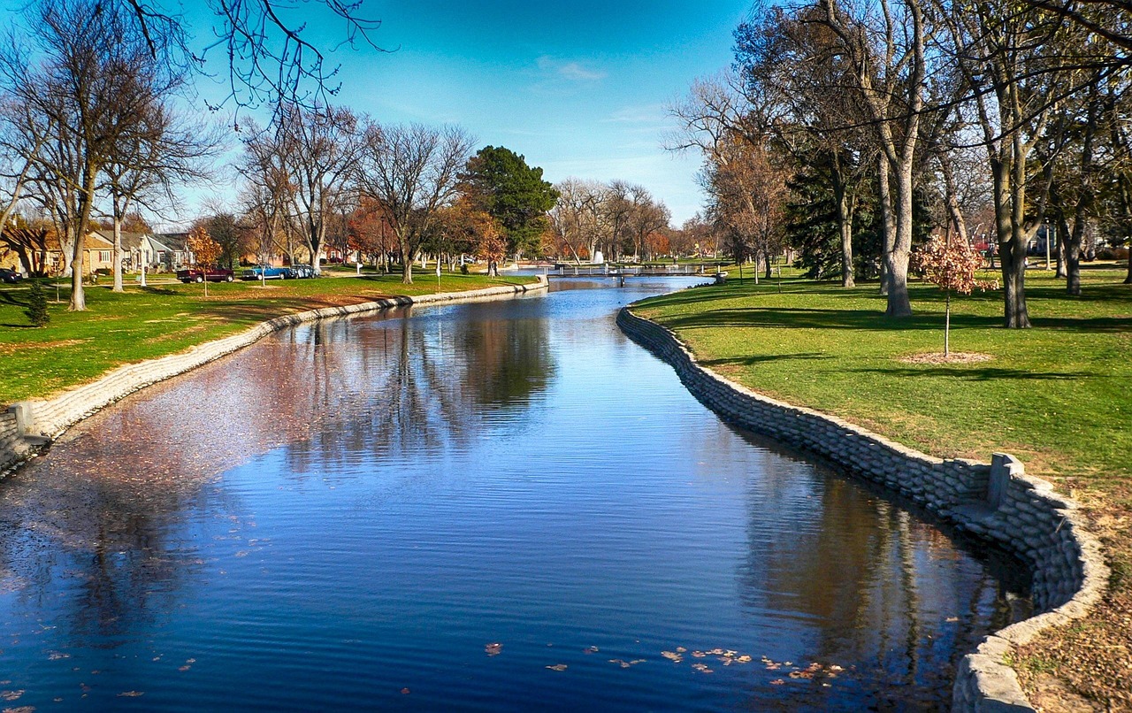 Hastings, nebraska, park, trees, lake, canal, water, reflections, nature, outside, hdr, hastings, nebraska, nebraska, nebraska, nebraska, nebraska