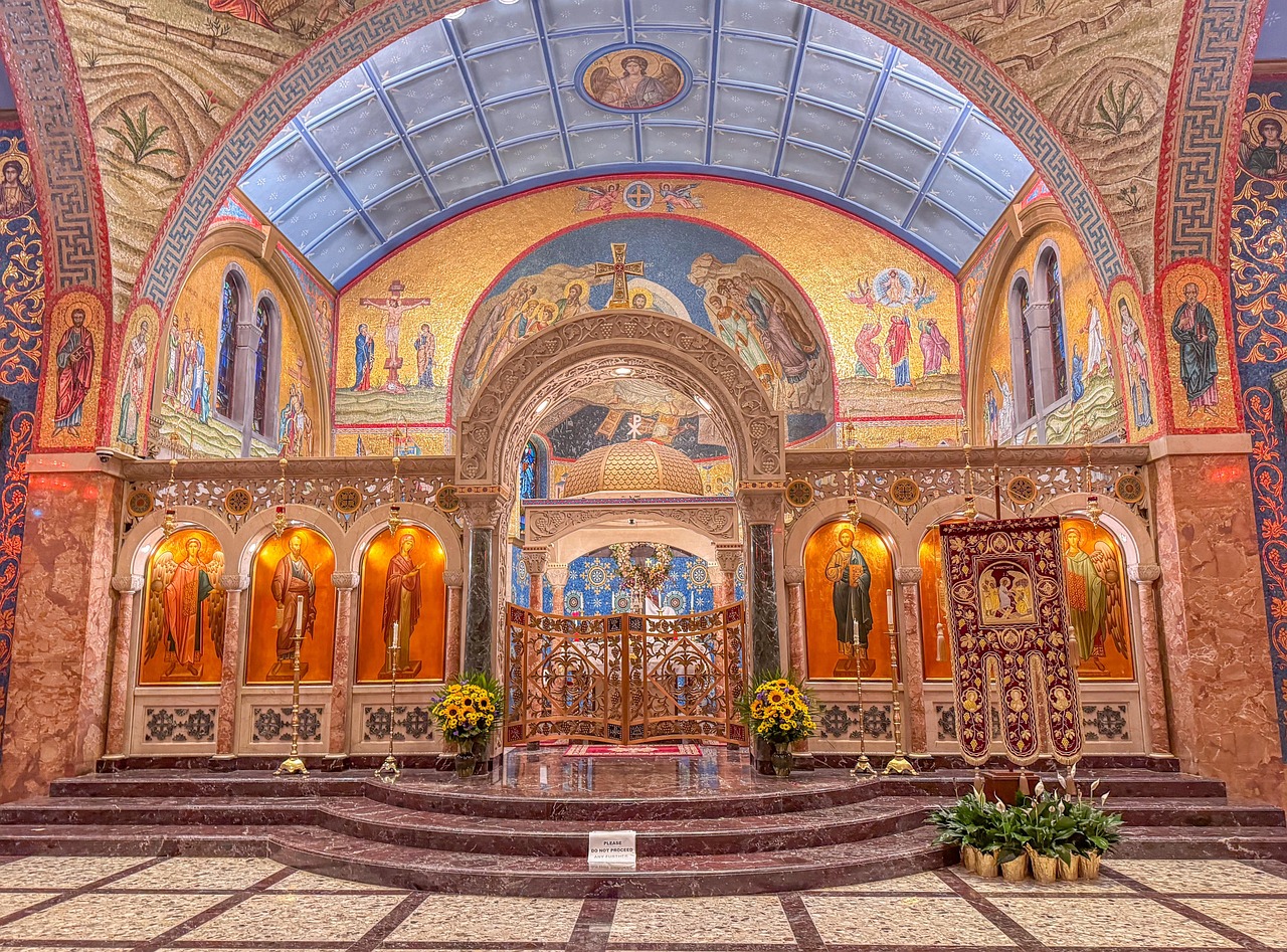 Church, architecture, cathedral, religion, faith, christianity, colorful, United States, New York, Hempstead