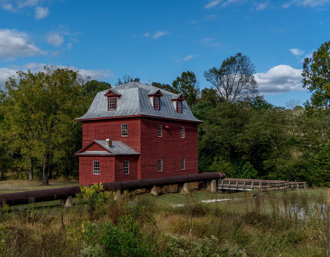 Big otter mill, virginia, landscape, nature, outdoors, clouds, river, fall, scenic, sky, autumn, farmland, countryside, virginia, virginia, virginia, virginia, virginia