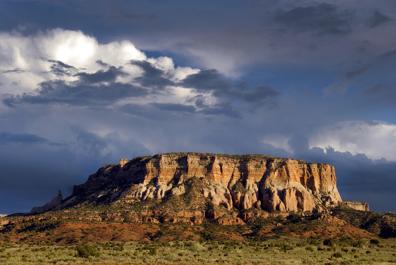Desert, mesa, new mexico, us, stormy, landscape, travel, america, stone, outdoors, navajo, cliff, natural, southwest, blue travel, blue news, blue desert, nature, blue stone, blue new