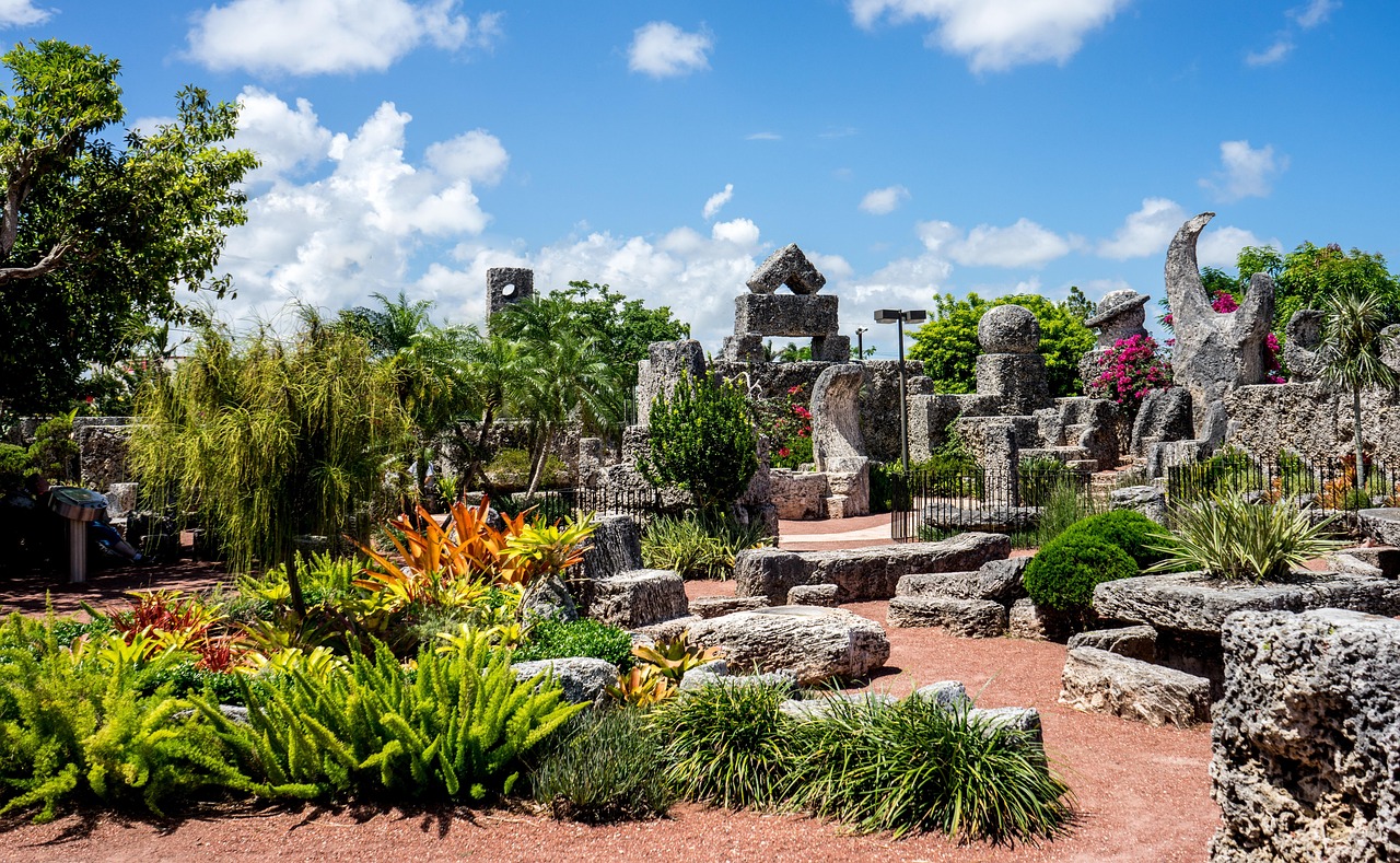 Coral castle, homestead, south florida, attraction, blocks, landmark, miami, monument, mysterious, stones, tourist, enigma, sightseeing, tourism, architecture, building, scientific, unique, amazing, m