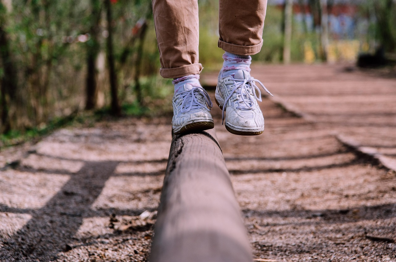 Balance, bar, shoes, feet, person, activity, in the free, close up, balance, balance, balance, balance, balance