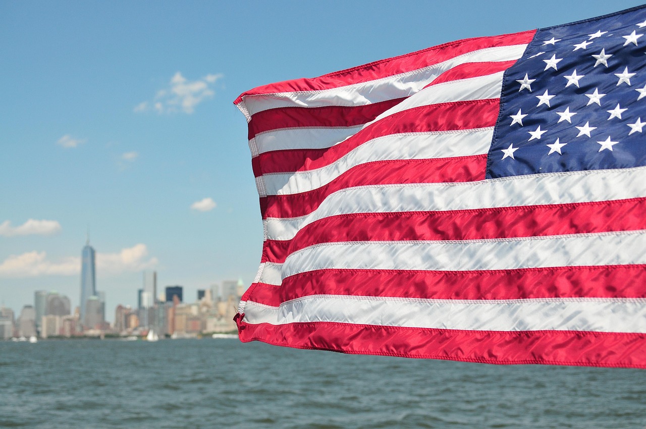 Usa, flag, new york, skyline, patriotic, independence, us flag, patriotism, american flag waving, america, liberty, united states, us flag, us flag, us flag, us flag, us flag
