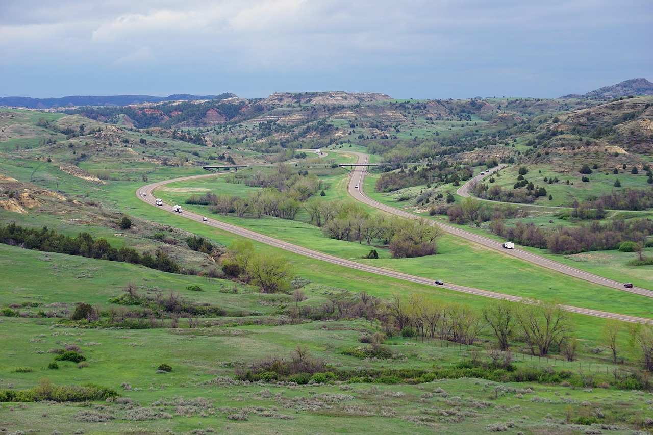 Road, highway, interstate, traffic, united states, interstate 94, north dakota, badlands, landscape, north dakota, north dakota, north dakota, north dakota, north dakota