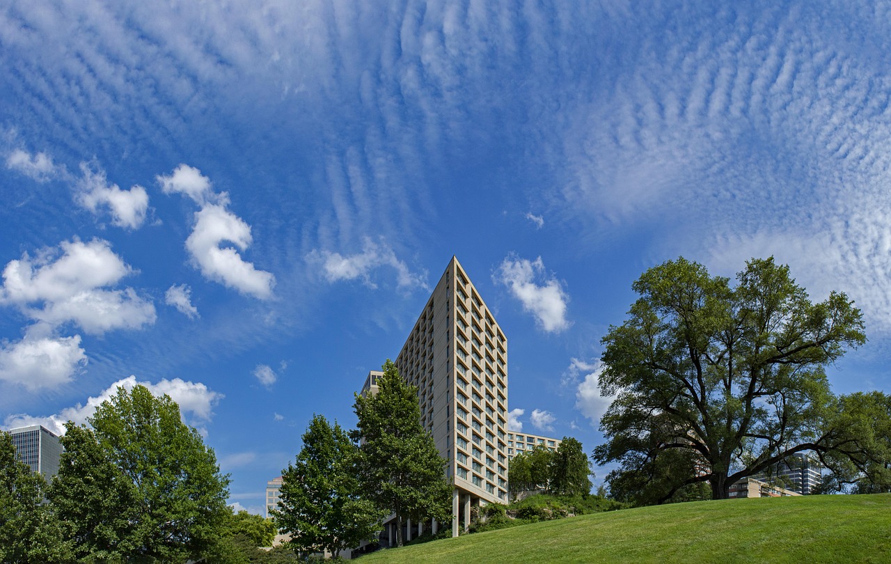 Kansas city, city, skyline, nature, missouri, urban, urban architecture, architecture, union station, kansas city crown center, clouds, buildings, landmark, kansas city union station, downtown, downto