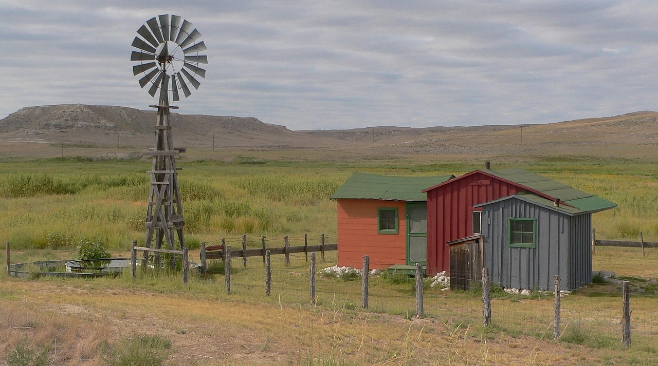 Nebraska, landscape, sky, clouds, buildings, old, abandoned, windmill, hills, grass, plants, scenic, country, countryside, nature, outside, summer, spring, nebraska, nebraska, nebraska, nebraska, nebr
