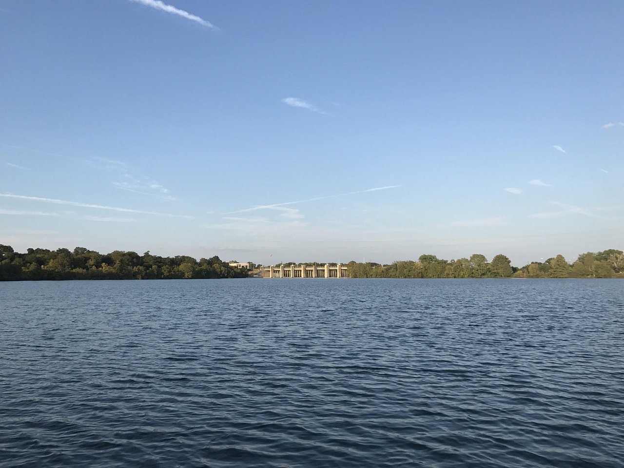 Water, lake, river, tree, landscape, austin, ladybird, dam, sky, nature, scenery, United States, Austin, Texas