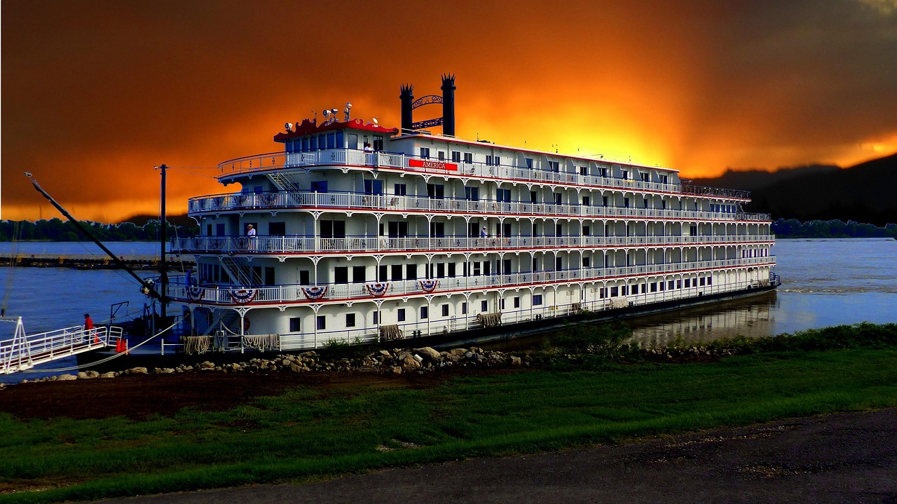 Sunset, boat has dawn, mississippi, river, louisiana, stop, tourism, shore, travel, landscape, holiday, mississippi, mississippi, mississippi, mississippi, mississippi, louisiana, louisiana, louisiana