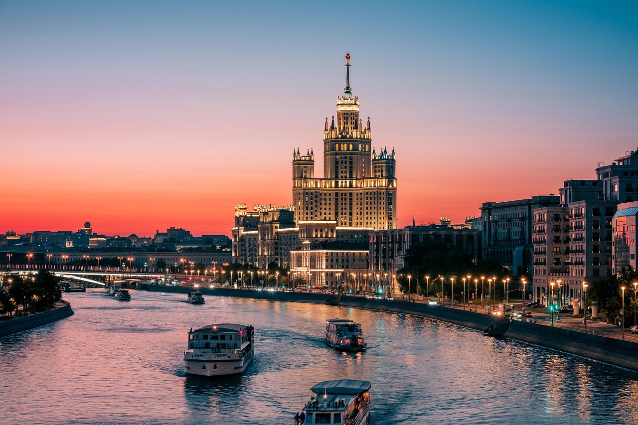 Sunset, moscow, city, twilight, dusk, cityscape, skyline, urban, skyscrapers, city lights, golden hour, nature, urban landscape, sunset photography, russia