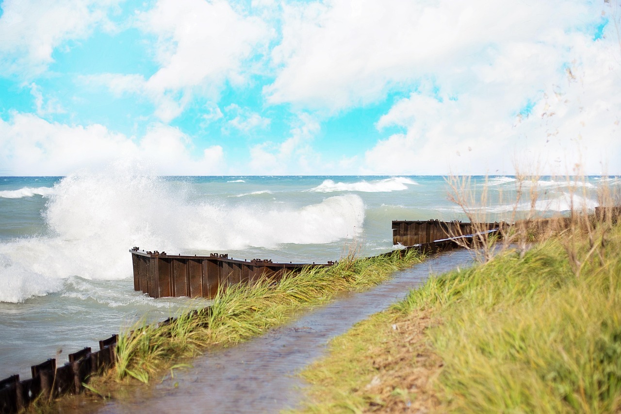Waves crashing, lake michigan, michigan, lake, shore, crashing, landscape, nature, waves, beach, coast, shoreline, sea, outdoors, america, lakeshore, coastal, lake michigan, lake michigan, lake michig