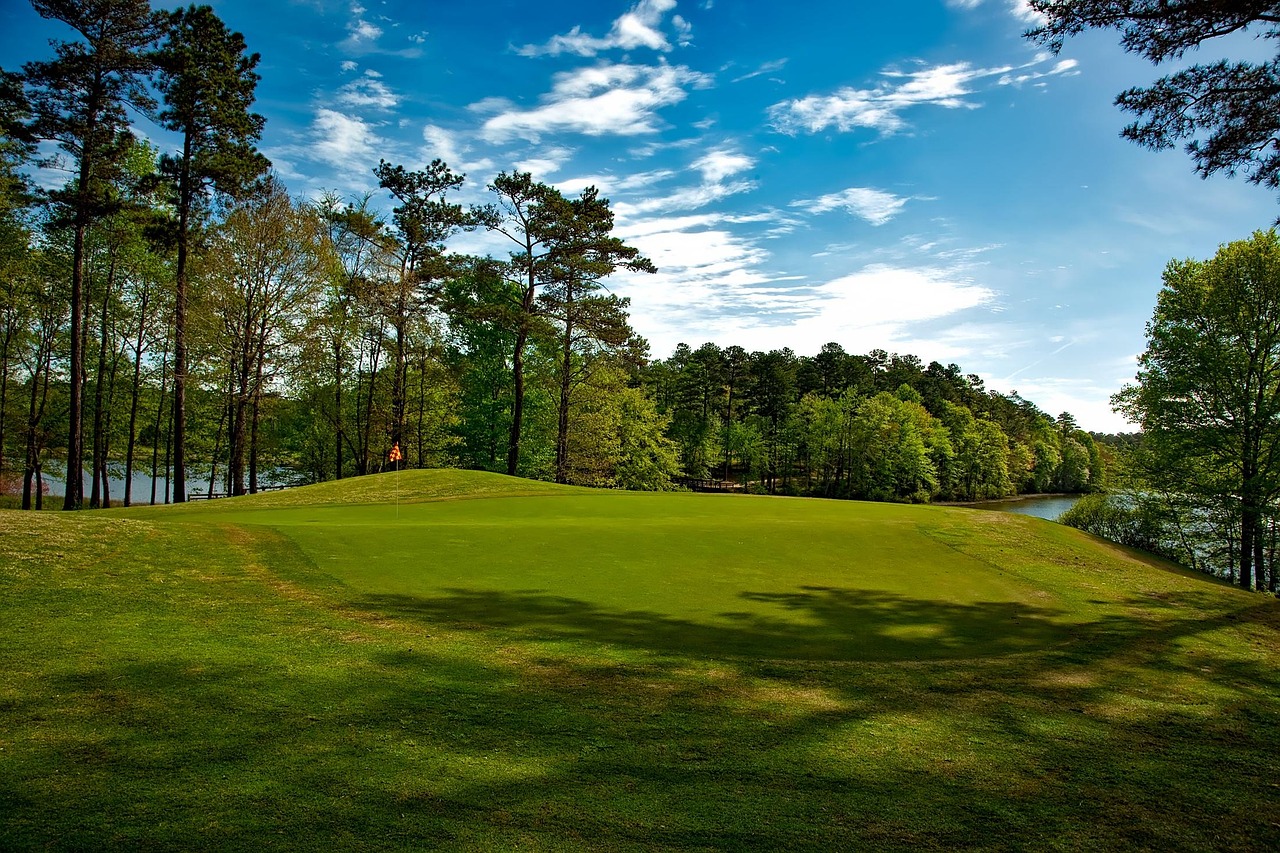 Grand national golf course, opelika, alabama, landscape, scenic, sky, clouds, hdr, golfing, sports, leisure, recreation, forest, trees, woods, lake, water, reflections, nature, outside, outdoors, coun