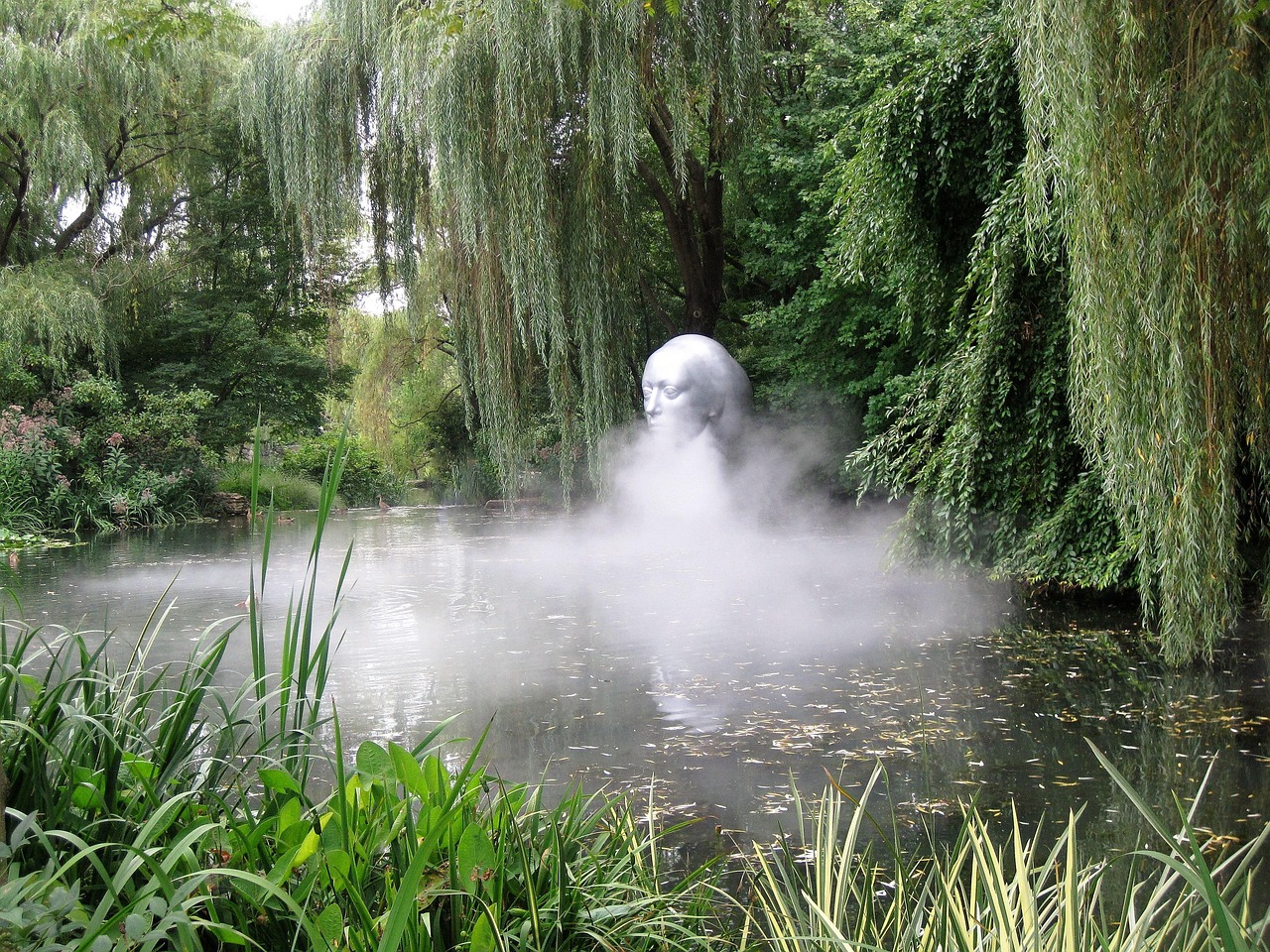 Sculpture, woman, pond, grounds for sculpture, hamilton, new jersey, green news, green new, new jersey, new jersey, new jersey, new jersey, new jersey