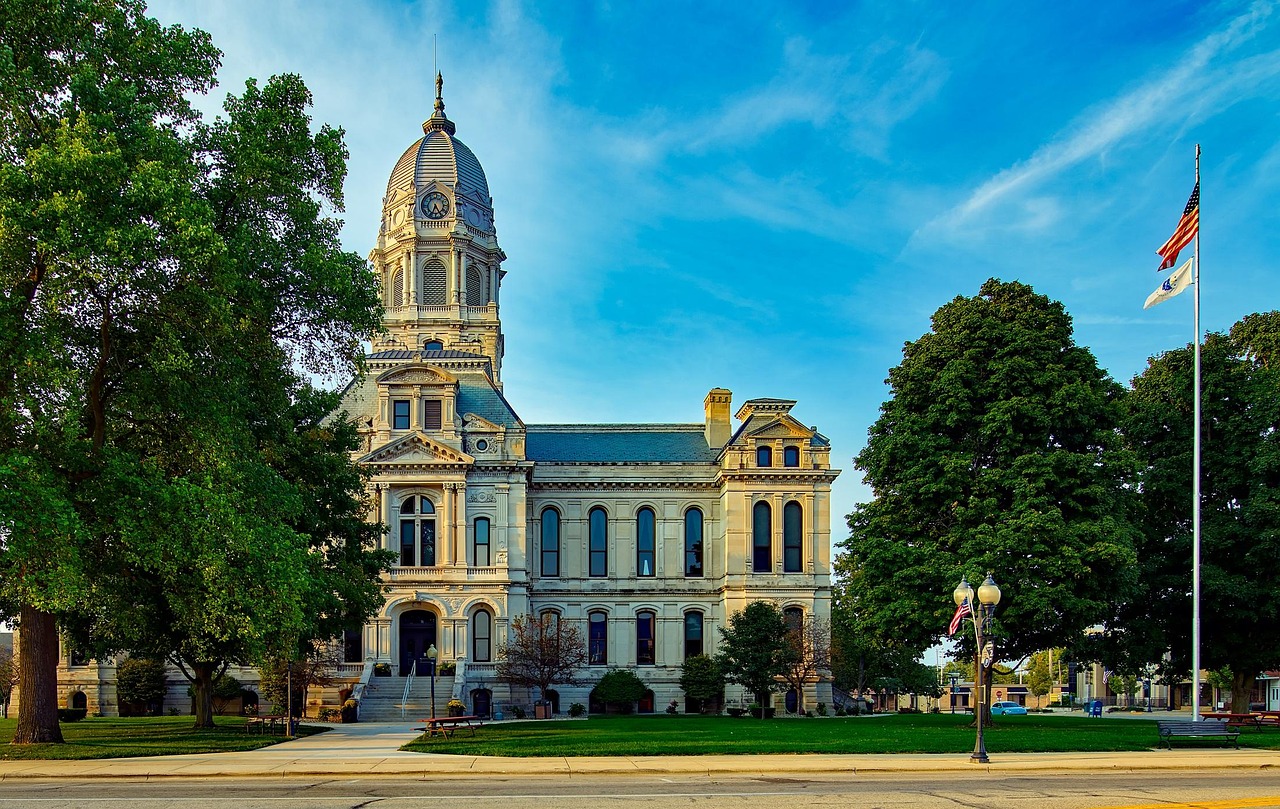 Courthouse, kosciusko county, indiana, city, urban, building, architecture, landmark, historic, landscape, trees, nature, outdoors, government, hdr, courthouse, courthouse, courthouse, courthouse, ind