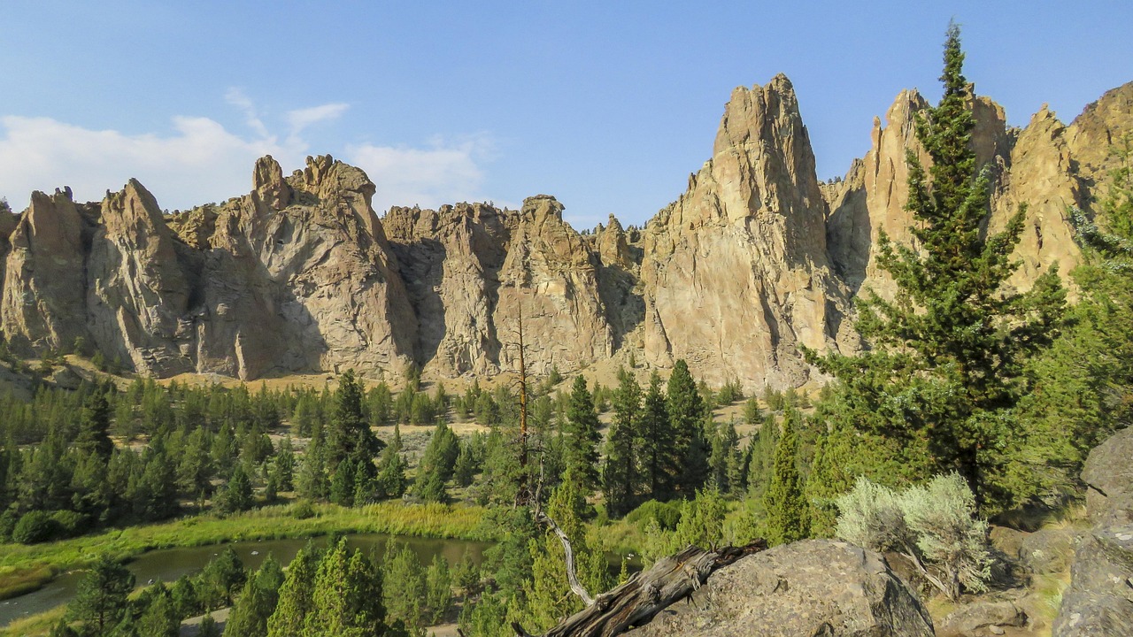 Smith rock state park, oregon, nature, scenery, landscape, wilderness, mountains, woods, panorama, river, oregon, oregon, oregon, oregon, oregon