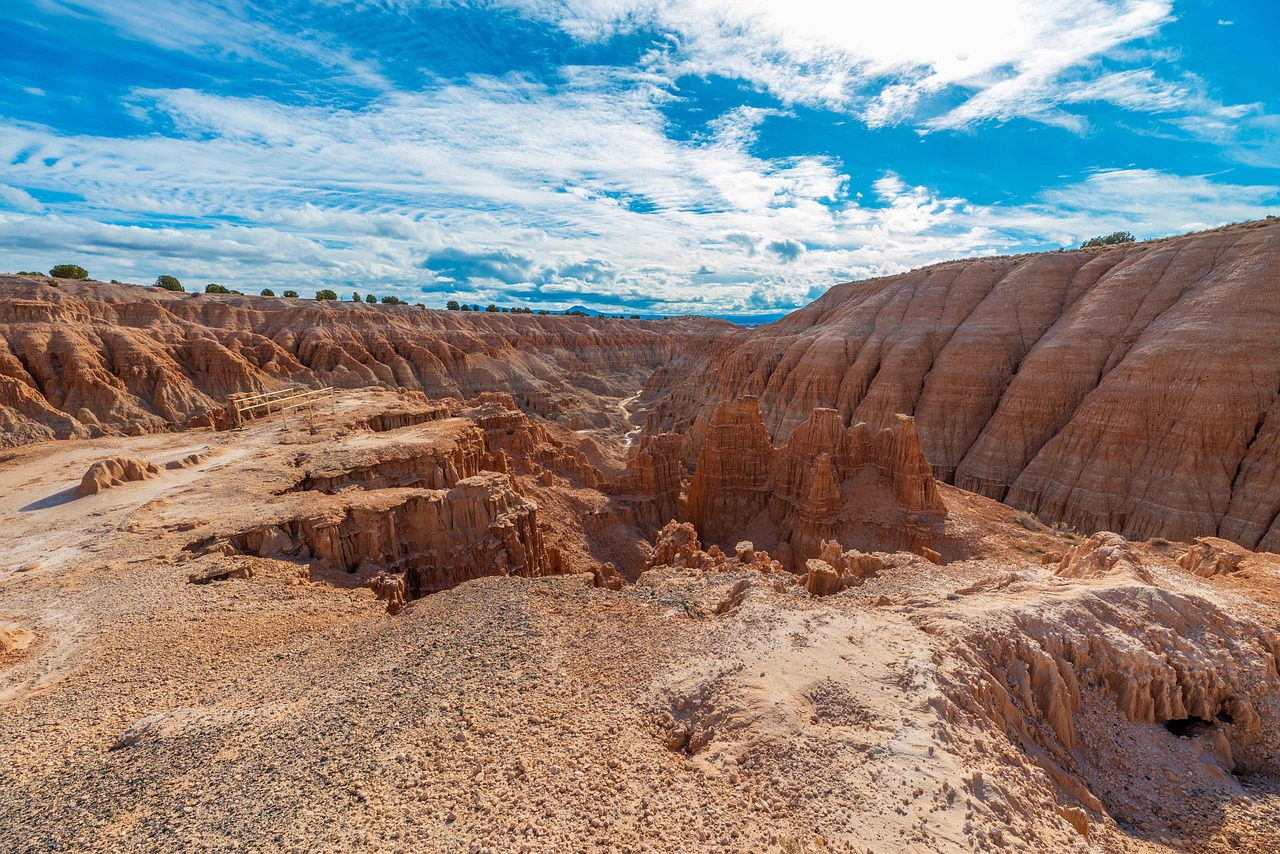 Mountains, gorge, clouds, sky, nature, desert, nevada, landscape