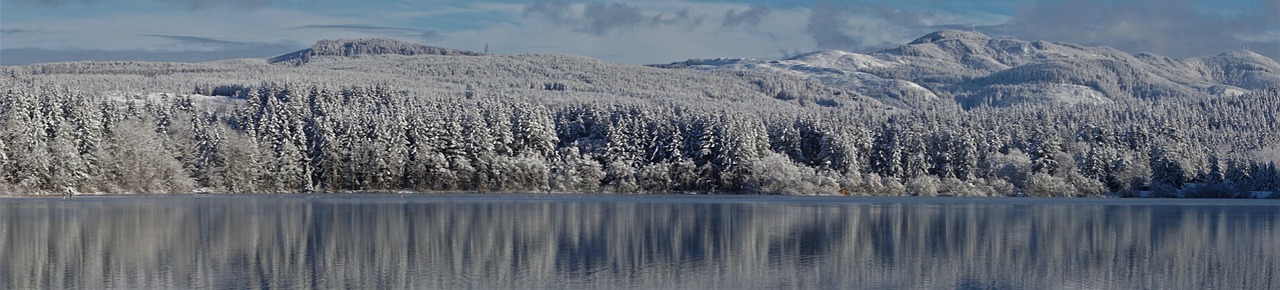 Lake padden, winter, washington state, nature, landscape, snow, bellingham, mountains, panorama