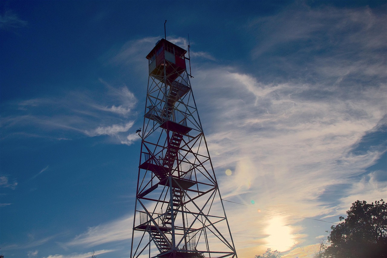 Fire tower, appalachian trail, climb, fire, hike, mountain, structure, summer, tower, trail, new jersey, nature, sky, landscape, sunset, rural, outdoors, environment, season, sunlight, light, cloud, b