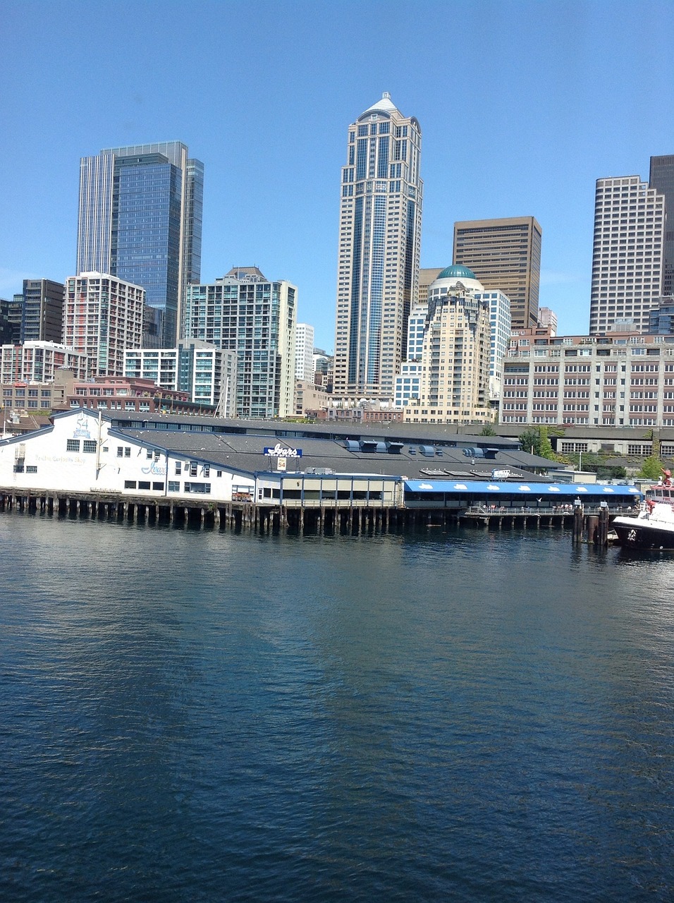 Seattle, nature, waterfront, cityscape, skyline, washington, downtown, urban, pier, america, buildings, marina, ferry terminal, shoreline, city, skyscapers, towers, water